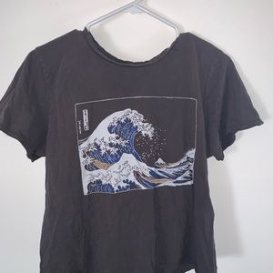 urban outfitters cropped shirt